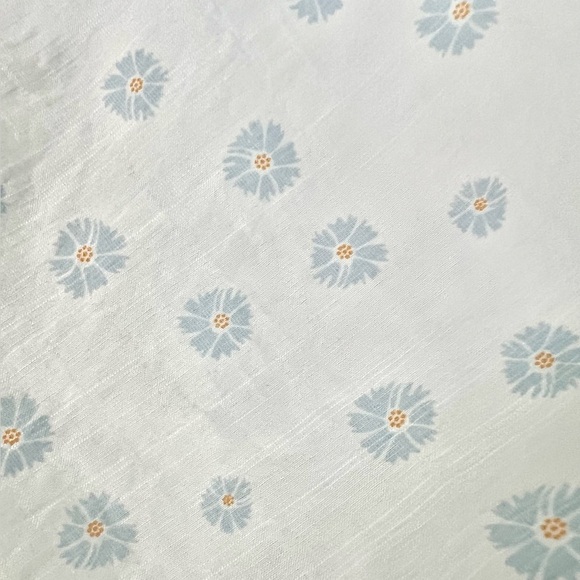 Girl And The Sun Lucia White Blue Flowered Smocked Mini Dress New With Tags - Picture 14 of 16